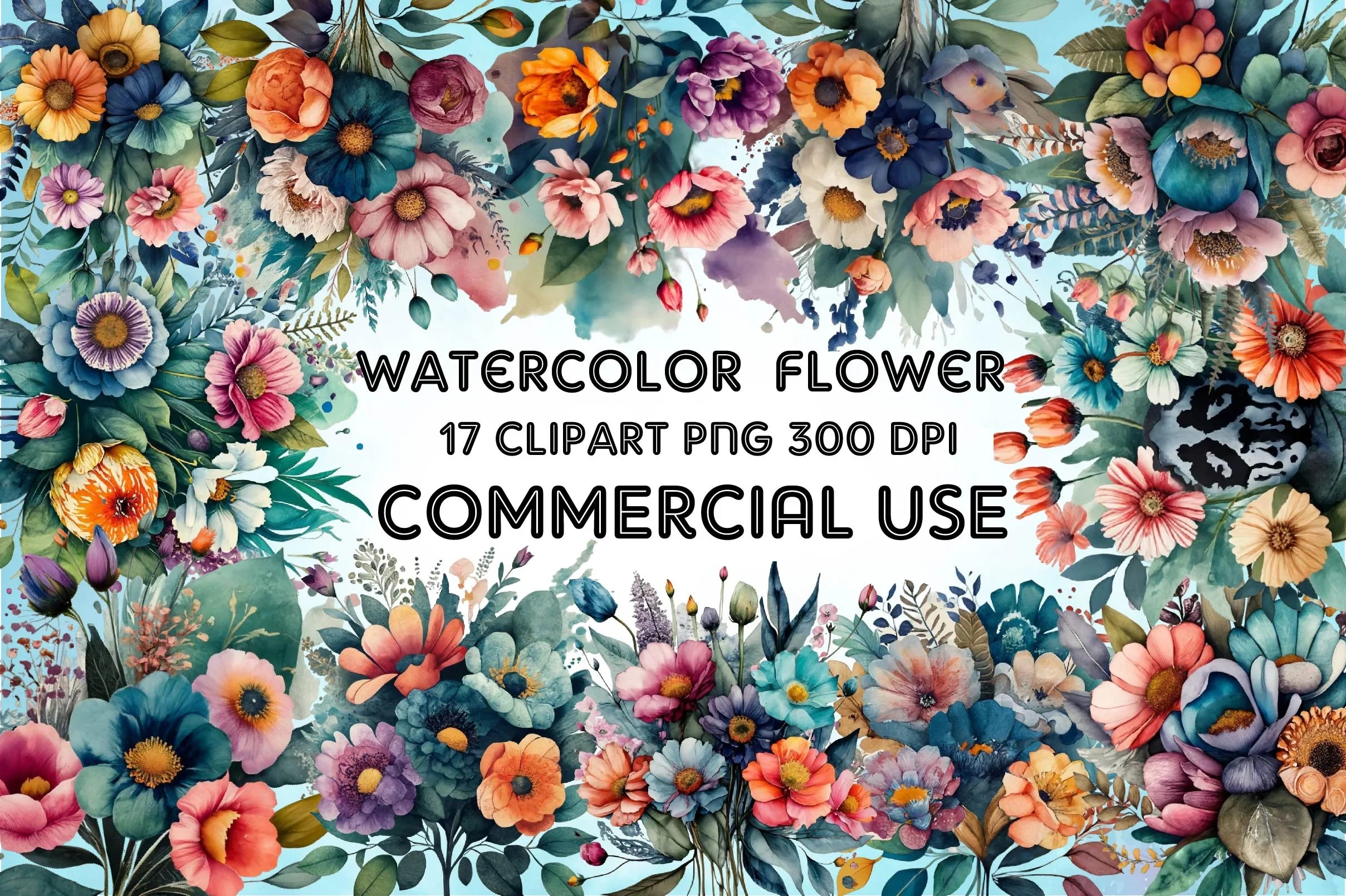 Flowers Clipart Bundle - CraftNest - Digital Crafting and Art