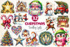 Twinkling Lights Christmas Clipart Bundle 2