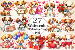 Valentine Dog Clipart Bundle 4 - CraftNest - Digital Crafting and Art