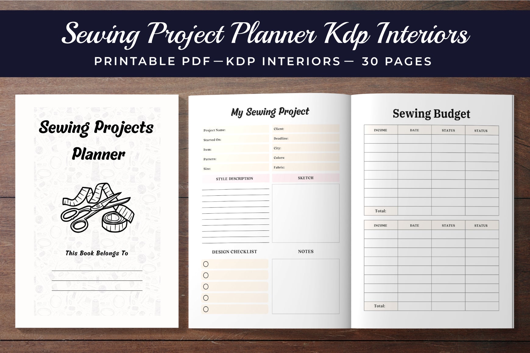 Sewing Projects Planner