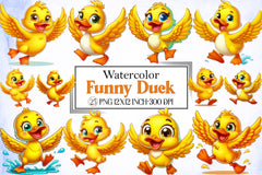 Funny Duck Clipart Bundle 3 - CraftNest - Digital Crafting and Art