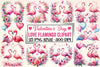 Valentine's Day Flamingo Clipart Bundle