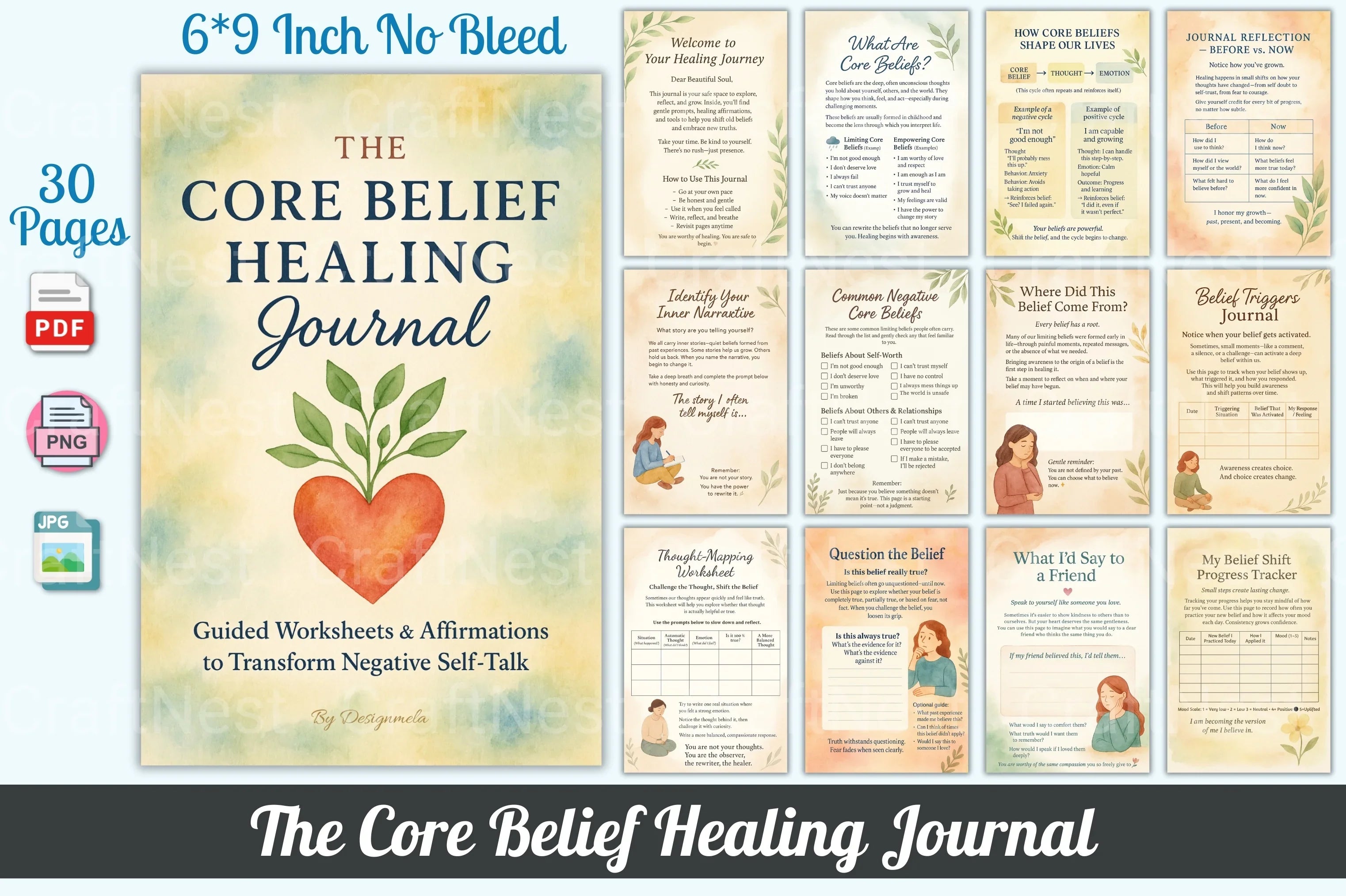 Core Belief Healing Techniques for Personal Transformation - CraftNest - Digital Crafting and Art
