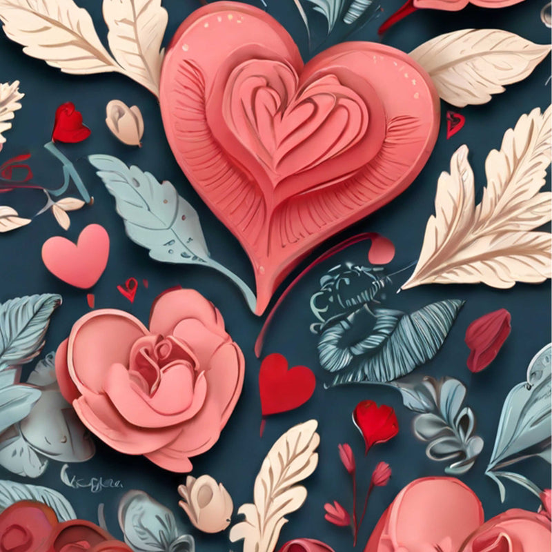 Valentine's Day Seamless Digital Paper 2 - CraftNest - Digital Crafting and Art