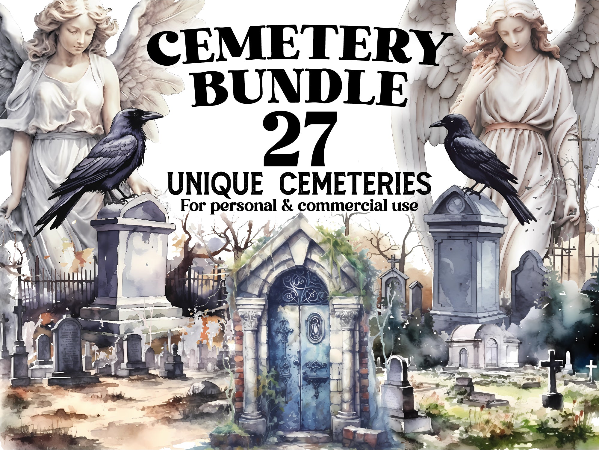 Cemetery Clipart - CraftNest