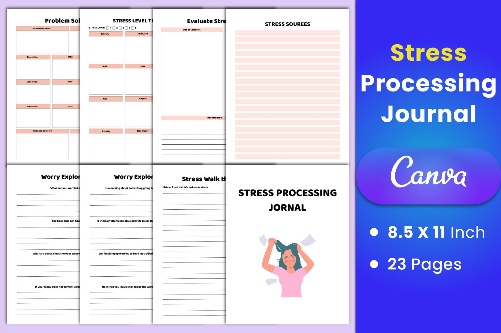 Stress Processing Journal Planner