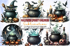 Halloween Cauldron Clipart Bundle 4 - CraftNest - Digital Crafting and Art
