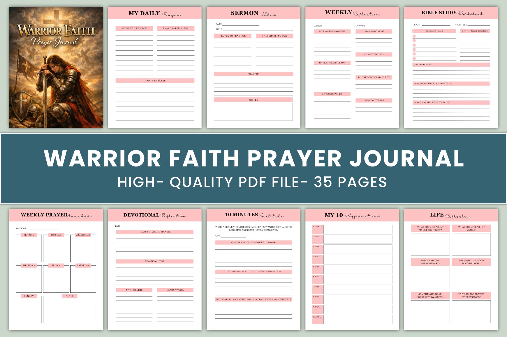 Warrior Faith Prayer Journal
