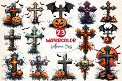 Halloween Cross Clipart Bundle - CraftNest - Digital Crafting and Art