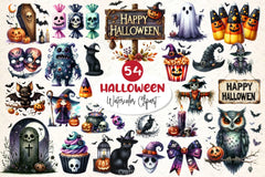 Cute Halloween Clipart Bundle 6 - CraftNest - Digital Crafting and Art