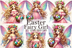 Fairy Easter Girl Clipart Bundle - CraftNest - Digital Crafting and Art