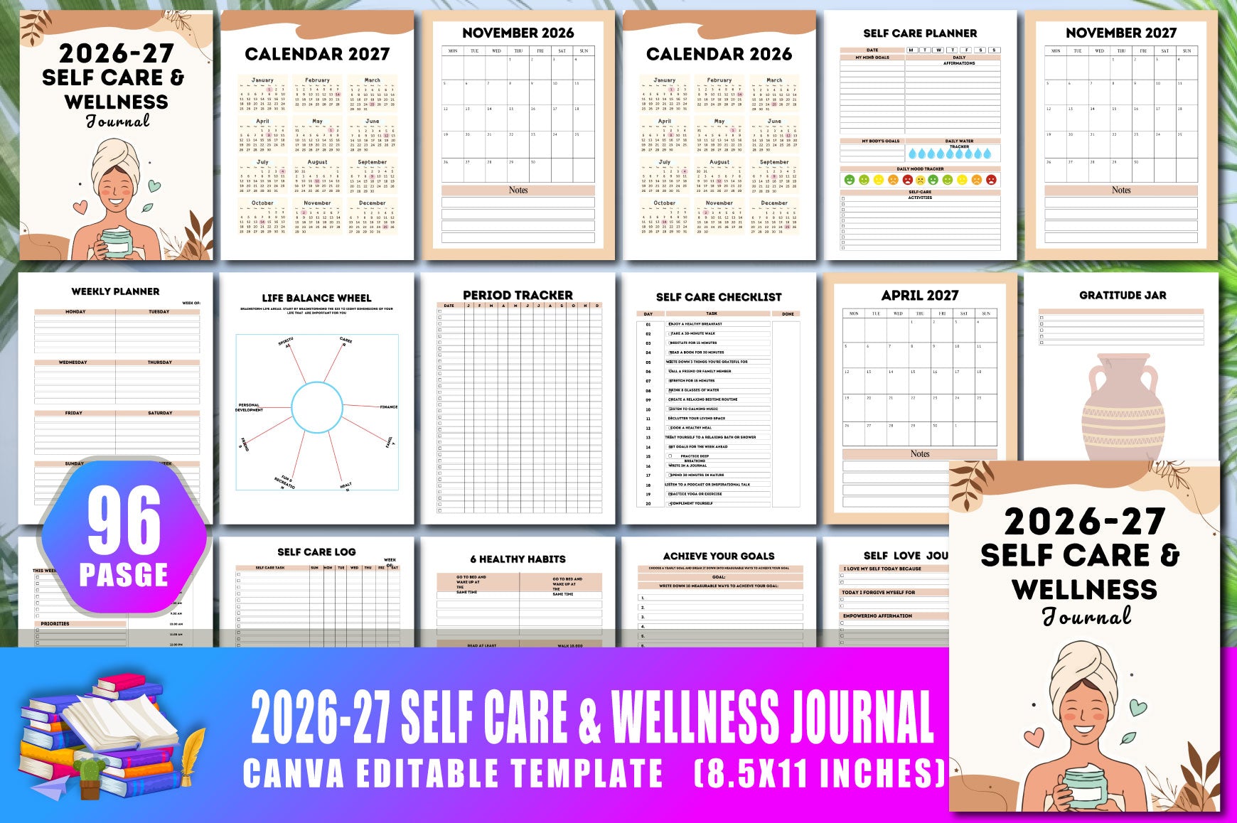 Self Care Wellness Journal