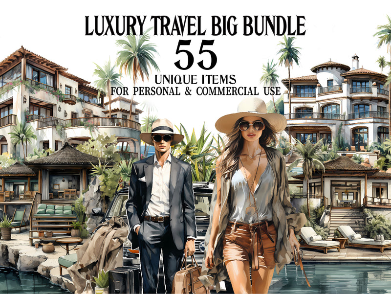 Luxury Travel Clipart - CraftNest