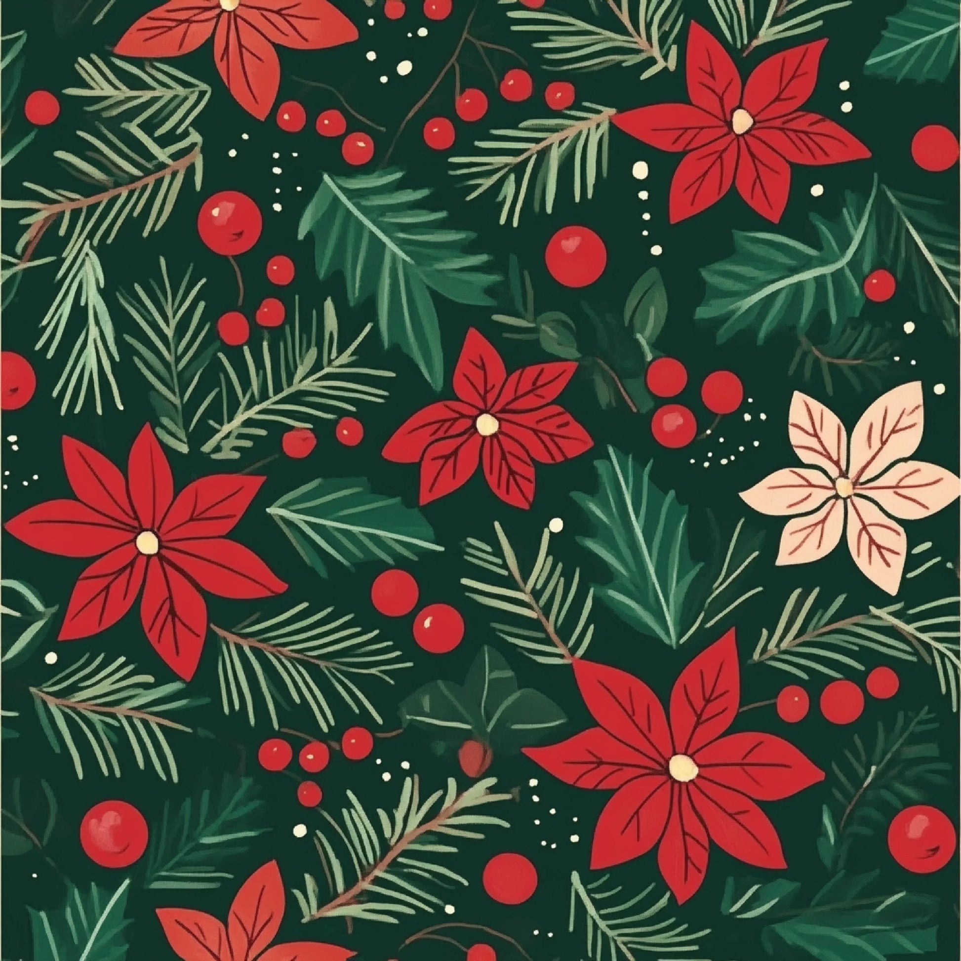 Red Green Christmas Patterns Clipart Bundle - CraftNest - Digital Crafting and Art