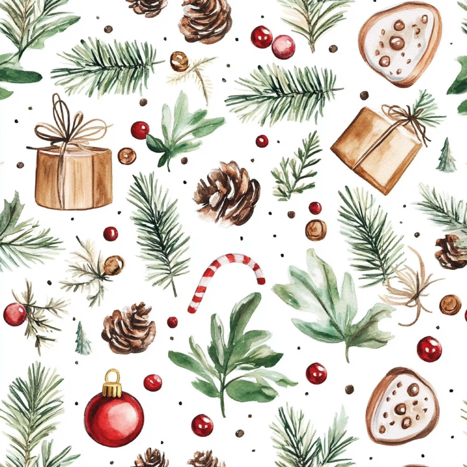 Rustic Christmas Patterns Clipart Bundle - CraftNest - Digital Crafting and Art