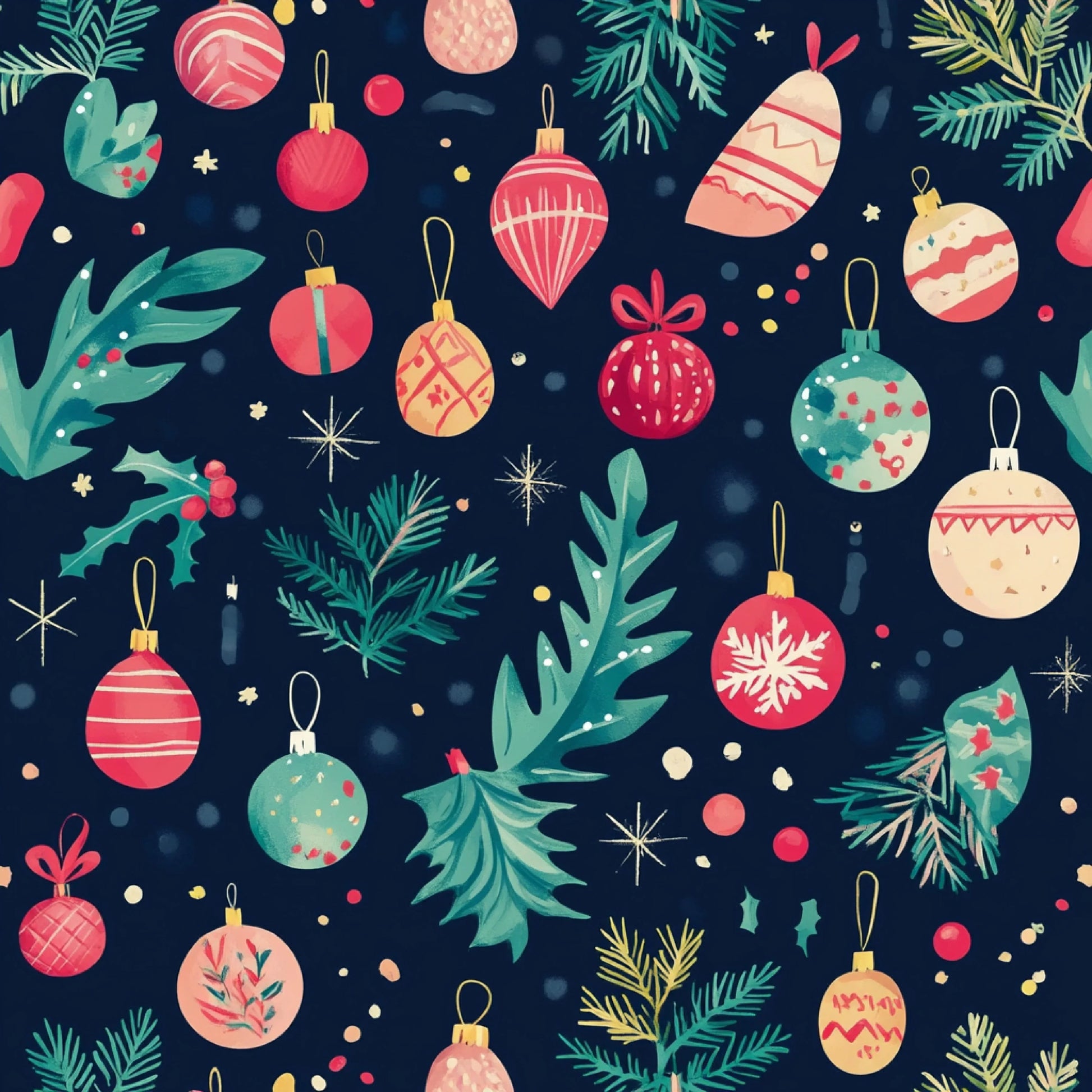 Merry & Bright Christmas Patterns Clipart Bundle - CraftNest - Digital Crafting and Art