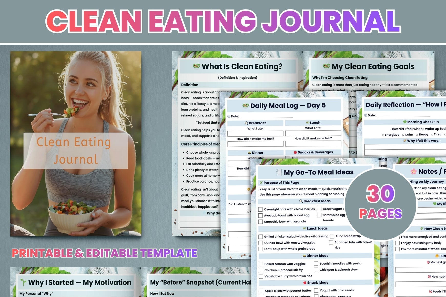 Clean Eating Journal