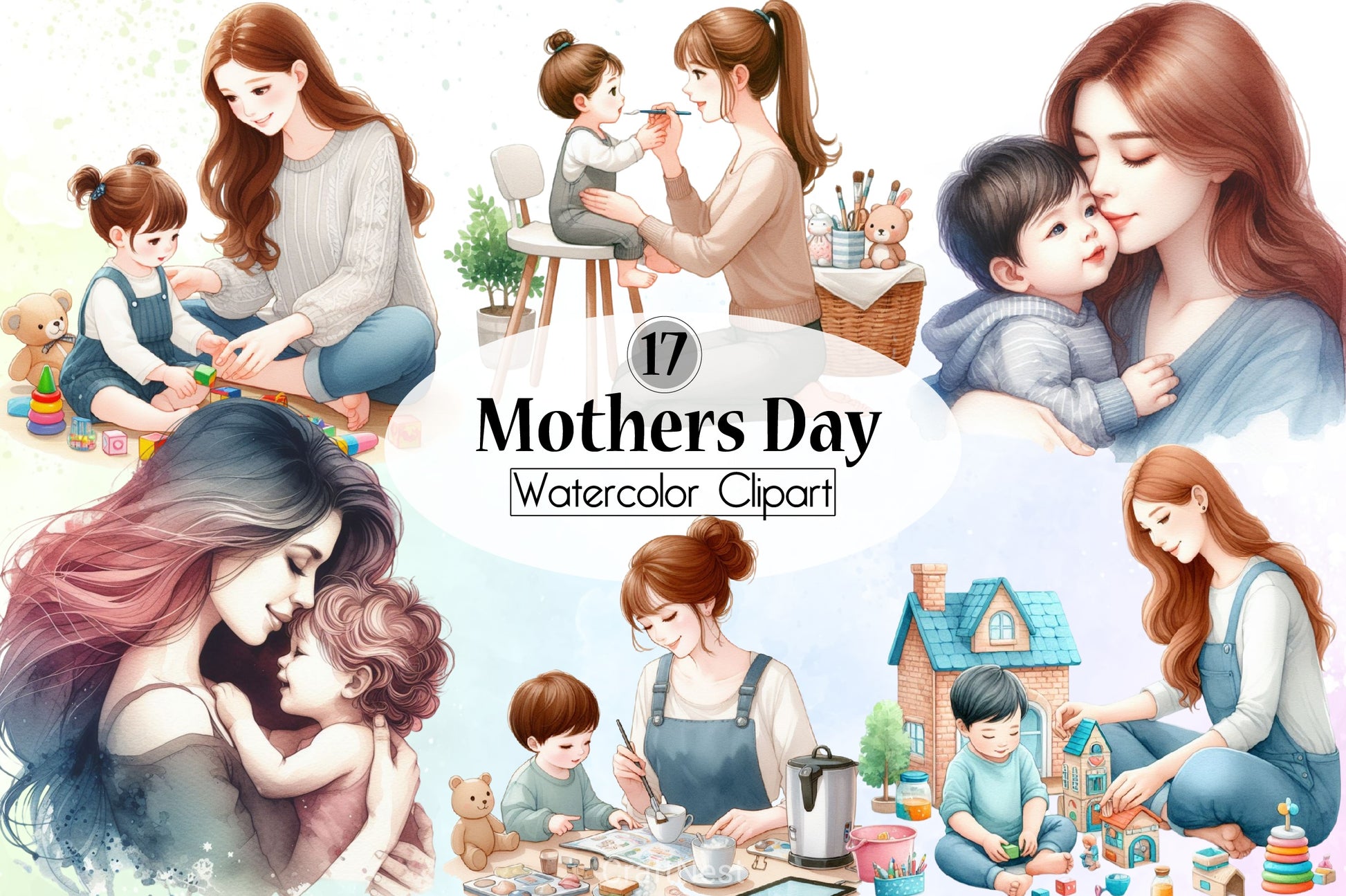 Mother's Day Clipart Bundle 5 - CraftNest - Digital Crafting and Art