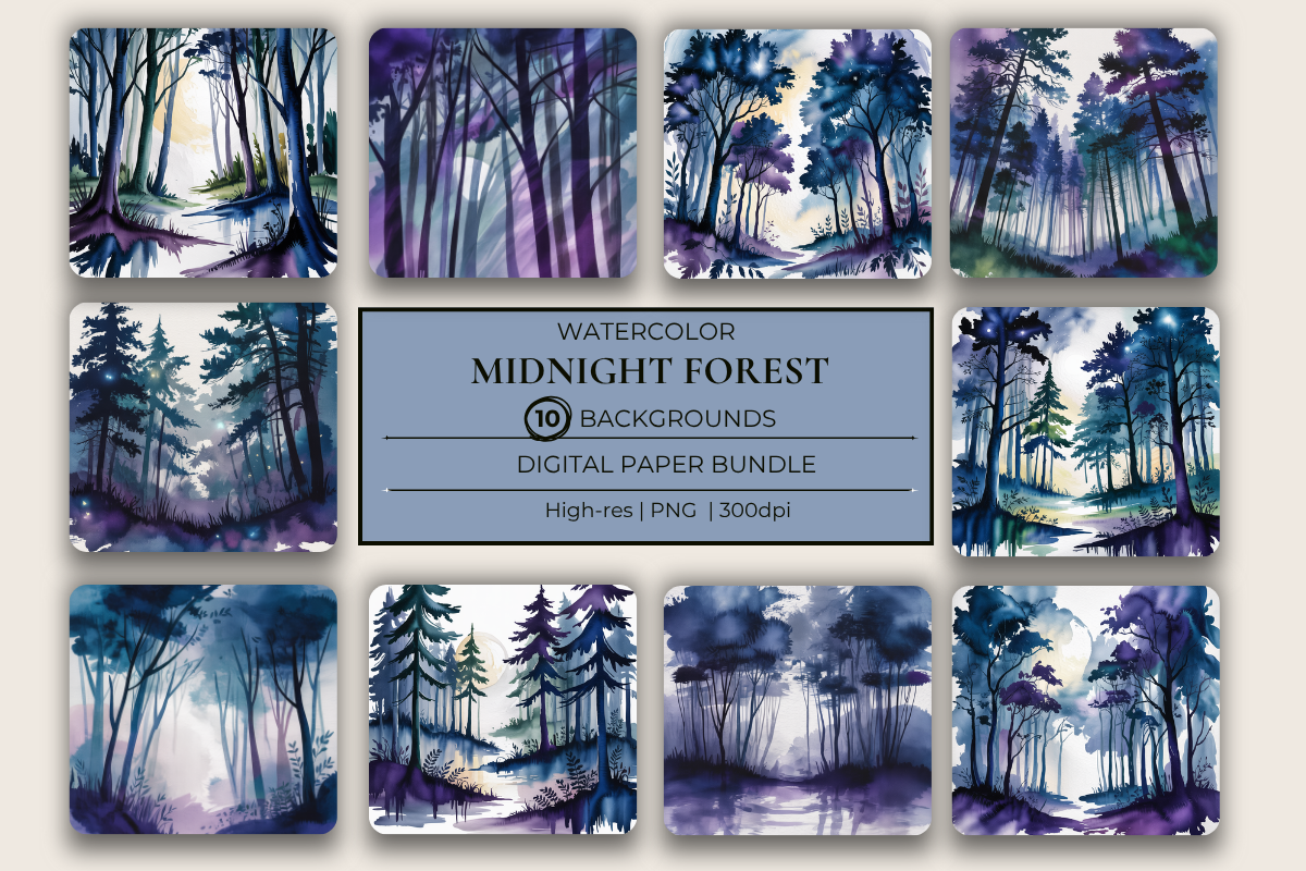 Midnight Forest Background Papers