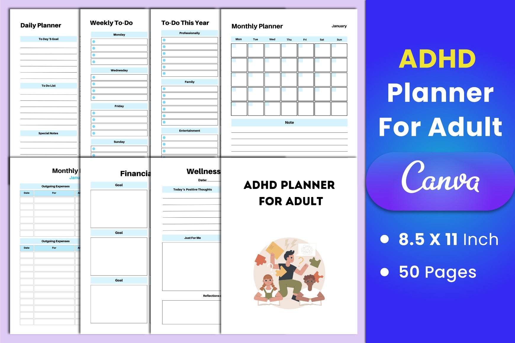 ADHD Adult Planner