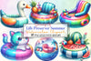 Life Preserver Summer Clipart Bundle