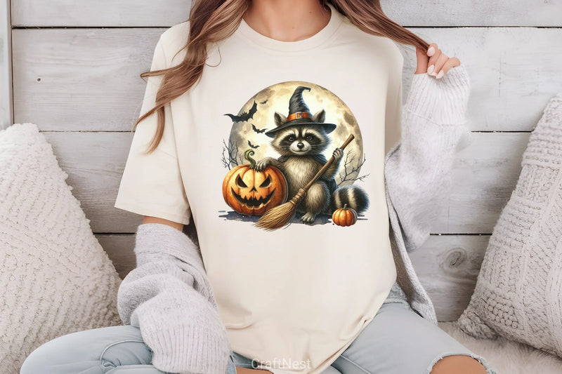 Halloween Raccoon Clipart Bundle 11 - CraftNest - Digital Crafting and Art