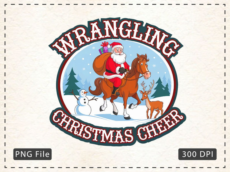 Vintage Santa Western Christmas Clipart Bundle 1 - CraftNest - Digital Crafting and Art