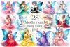 Mother And Baby Fairy Clipart Bundle 2