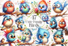 Funny Bird Clipart Bundle 7