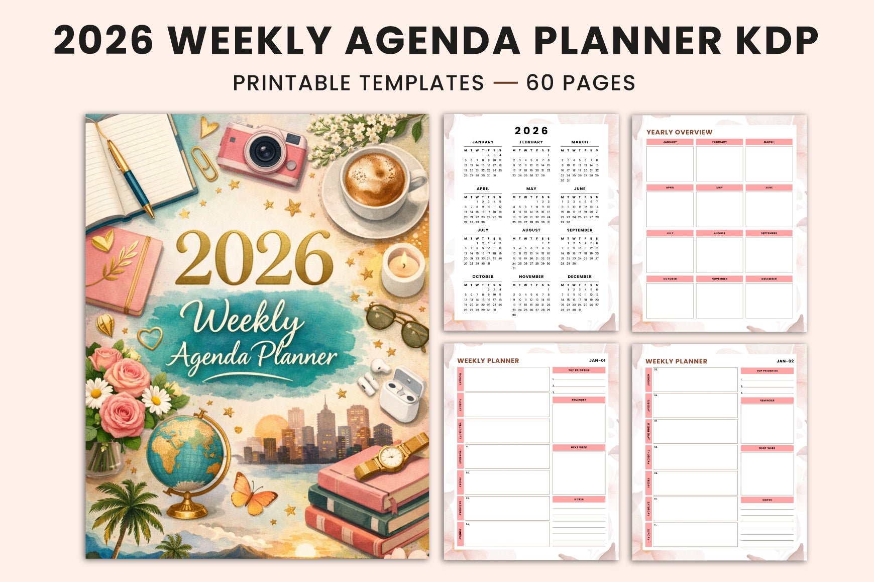Weekly Agenda Dated Planner