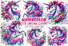 Cute Unicorn Clipart Bundle 5