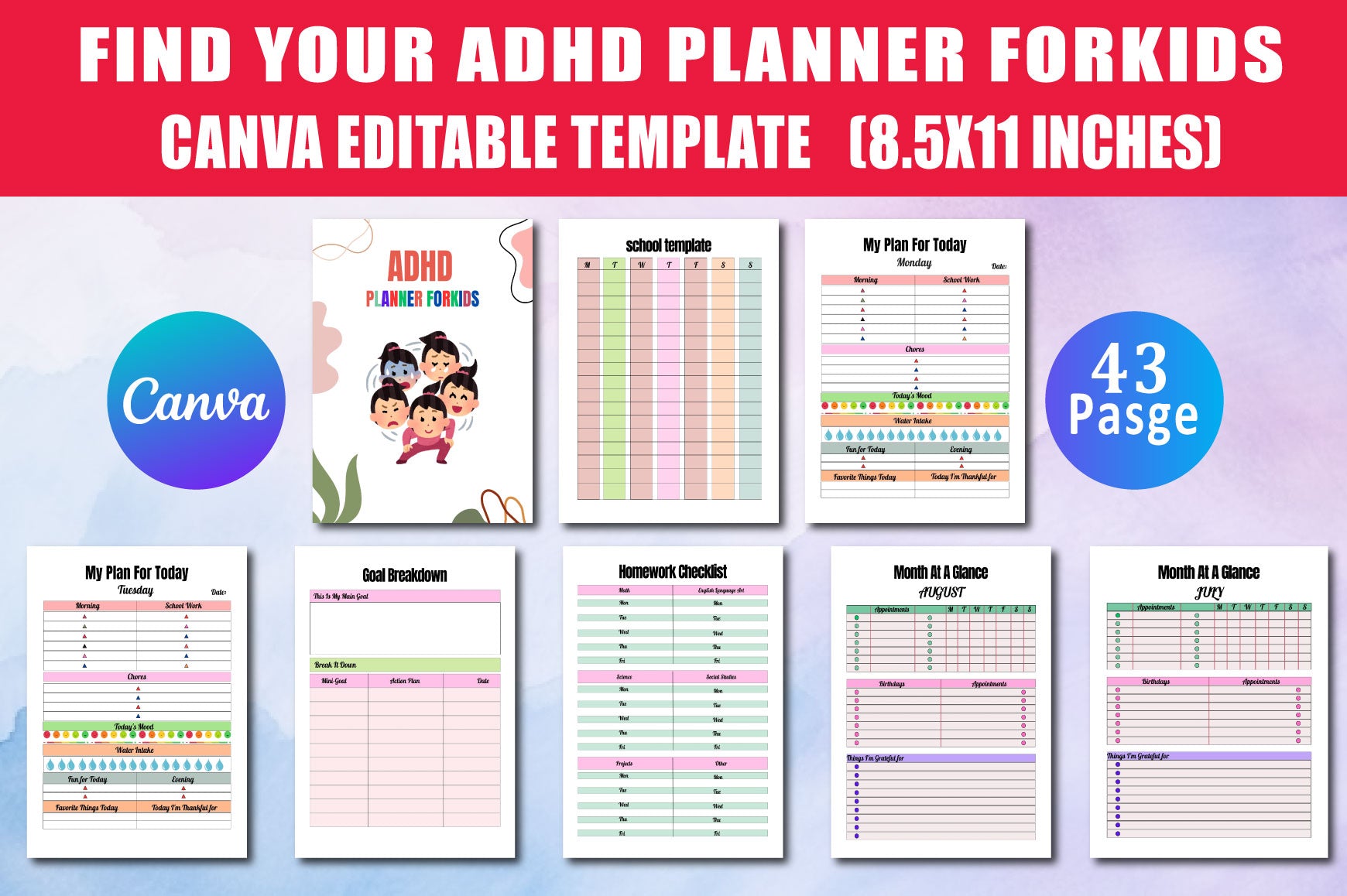 ADHD Kids Planner