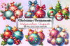 Christmas Ornaments Clipart Bundle