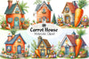 Carrot House Clipart Bundle 1