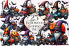 Gothic Halloween Gnome Clipart Bundle 2