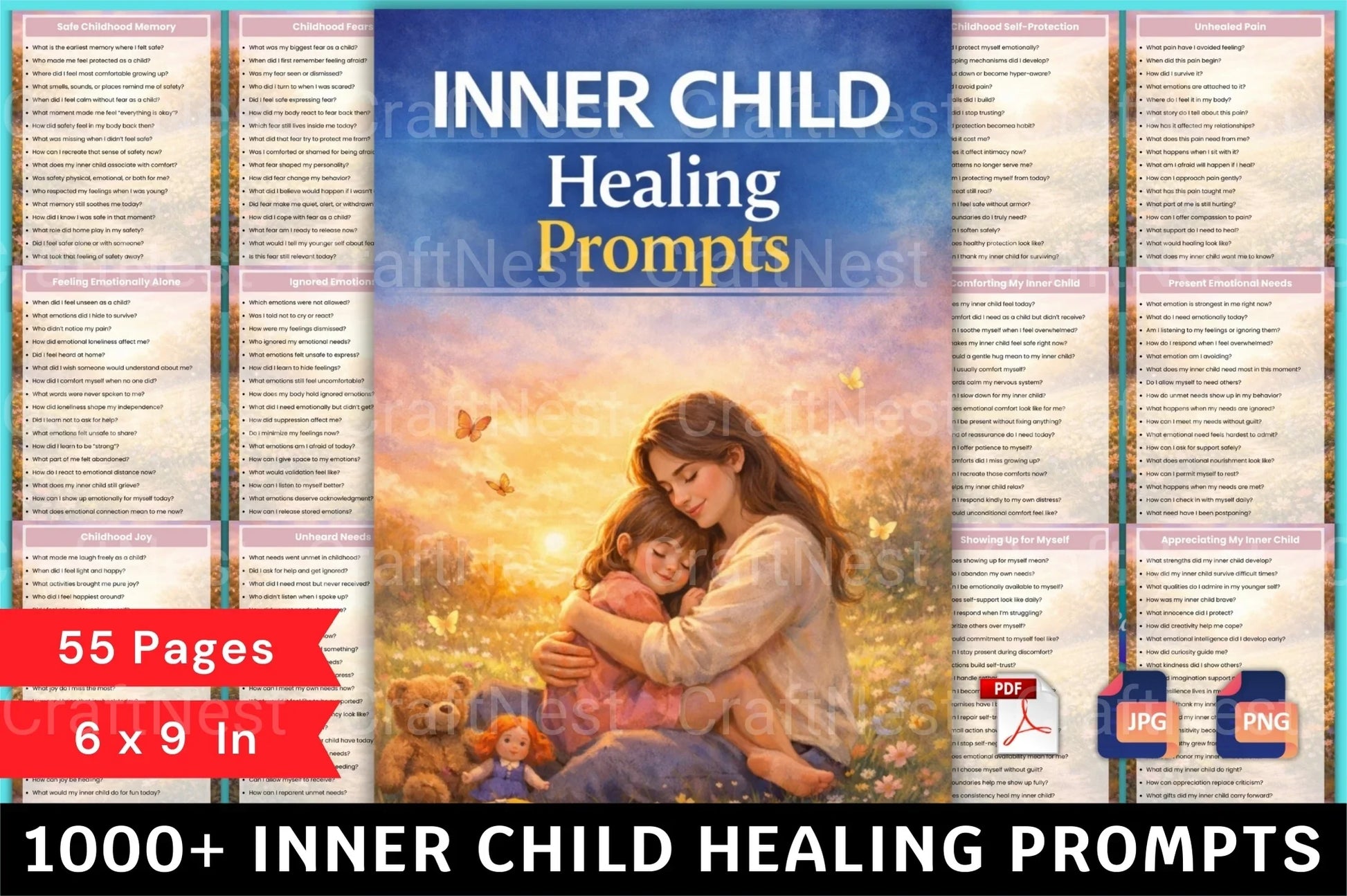 Inner Child Healing Prompts for Personal Growth - CraftNest - Digital Crafting and Art