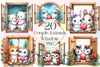 Couple Animals At The Window Clipart Bundle