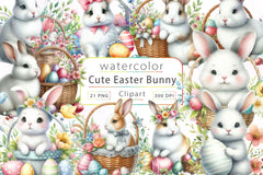 Easter Bunny Clipart Bundle 27 - CraftNest - Digital Crafting and Art