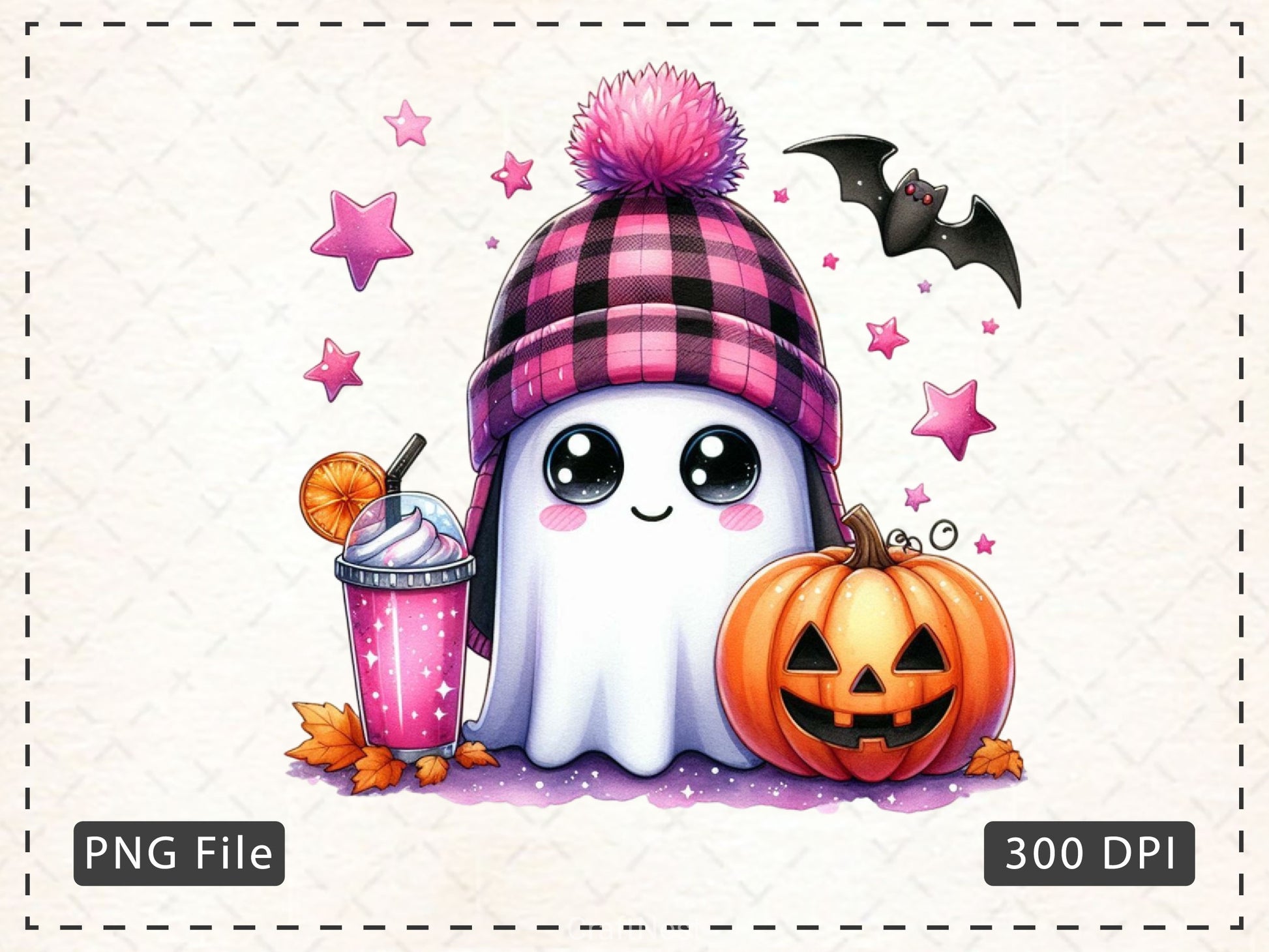 Cute Ghost Cute Halloween Clipart Bundle 18 - CraftNest - Digital Crafting and Art