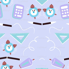 Back to School Blue Digital Paper - CraftNest - Digital Crafting and Art