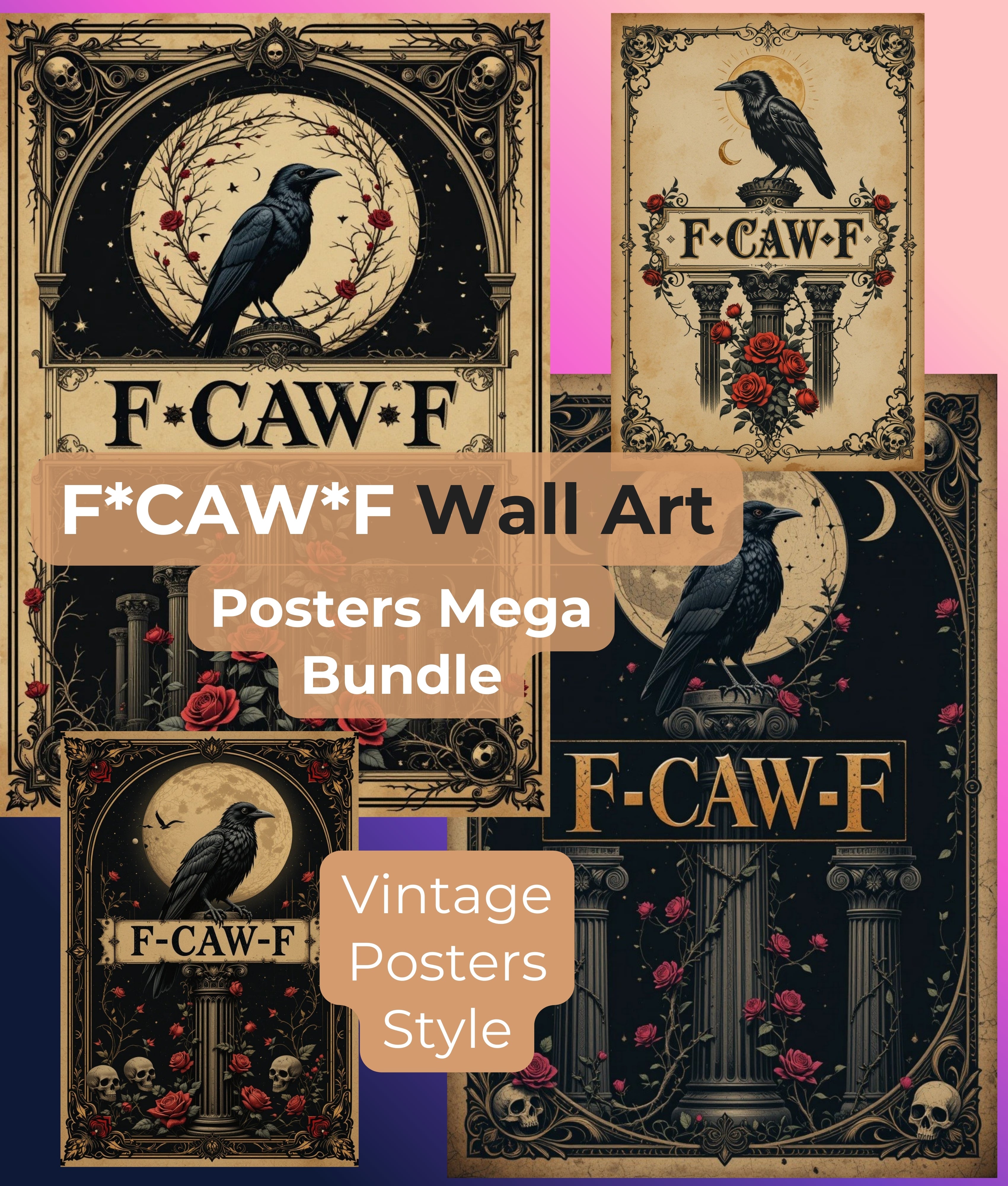 FCAWF Wall Art Clipart Bundle