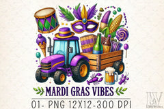 Mardi Gras Vibes Clipart Bundle - CraftNest - Digital Crafting and Art