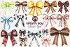 Sports Bow Clipart Bundle