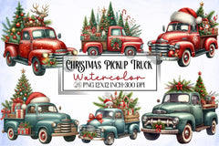Christmas Truck Clipart Bundle 11 - CraftNest - Digital Crafting and Art