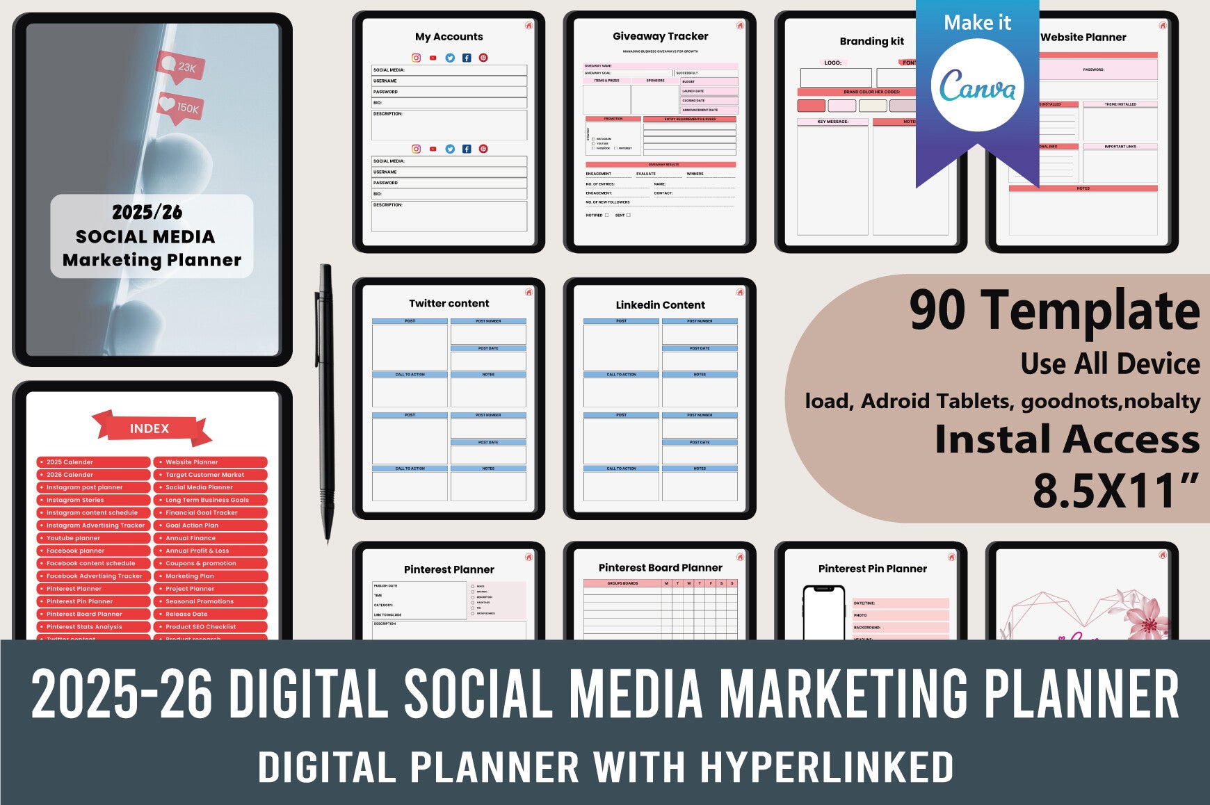 Social Media Marketing Planner