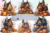 Cute Pumpkin House Clipart Bundle