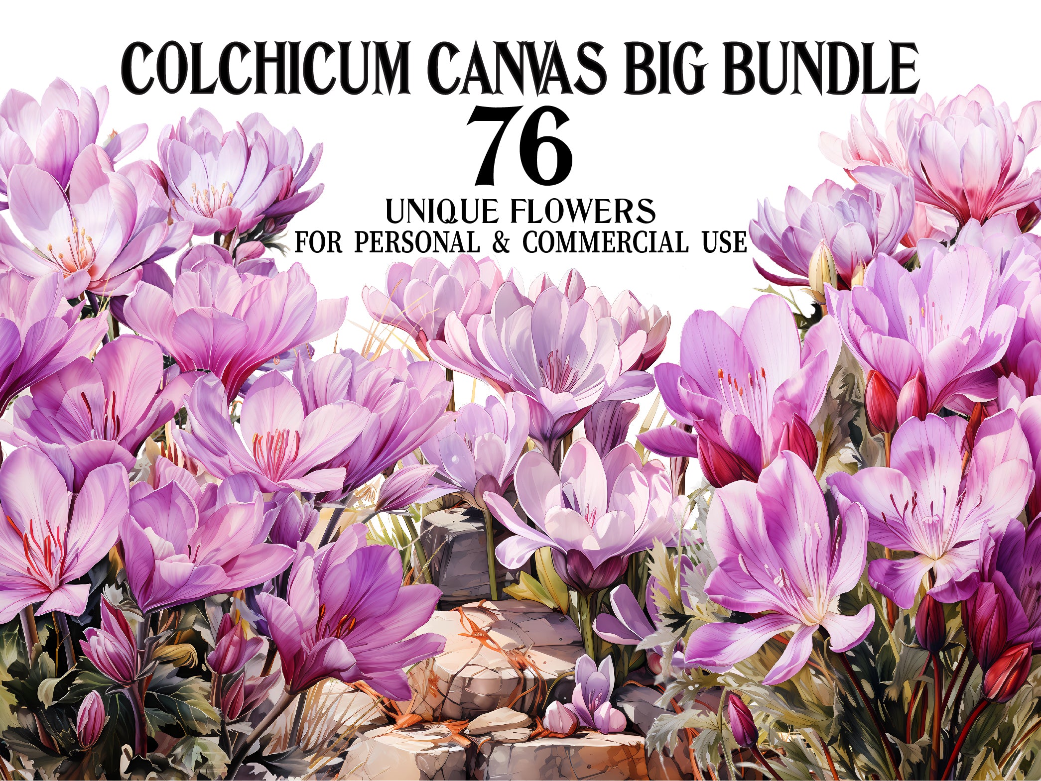 Colchicum Canvas Clipart - CraftNest