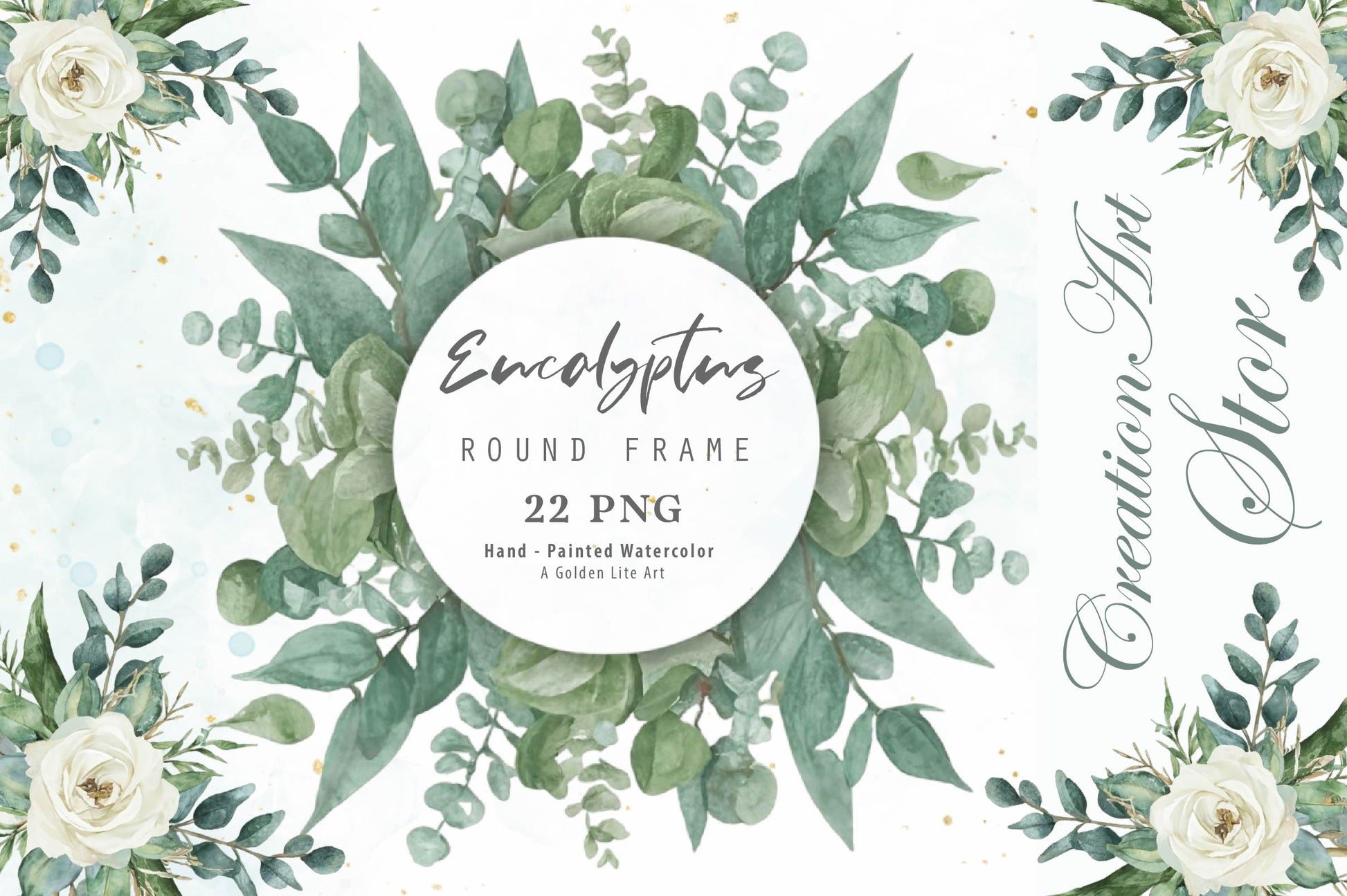 Boho Flower Greenery Bouquet Clipart Bundle - CraftNest - Digital Crafting and Art