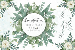 Boho Flower Greenery Bouquet Clipart Bundle - CraftNest - Digital Crafting and Art