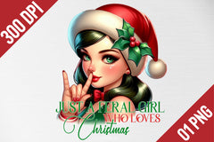 Christmas Feral Girl Clipart Bundle - CraftNest - Digital Crafting and Art